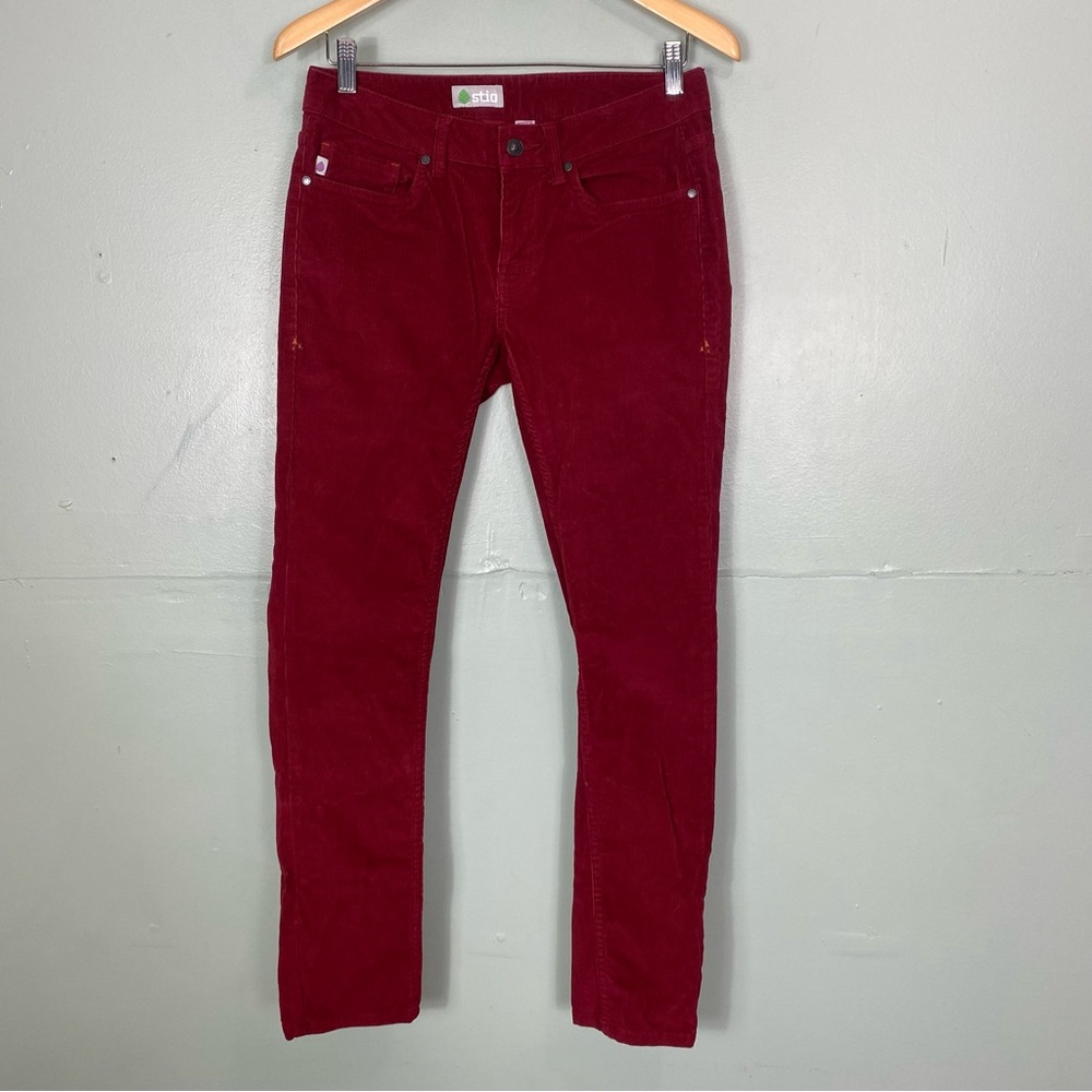 Stio Rivet Cord Corduroy Pants Red Sz 6 Women’s